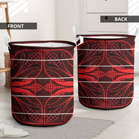 Scarlet Red Khotso Mojalefa Poone Laundry Basket Basotho Khotso Blanket Inspired