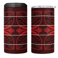 Scarlet Red Khotso Mojalefa Poone 4 in 1 Can Cooler Tumbler Basotho Khotso Blanket Inspired