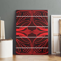 Scarlet Red Khotso Mojalefa Poone Canvas Wall Art Basotho Khotso Blanket Inspired