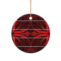 Scarlet Red Khotso Mojalefa Poone Ceramic Ornament Basotho Khotso Blanket Inspired