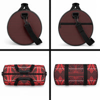 Scarlet Red Khotso Mojalefa Poone Duffle Bag Basotho Khotso Blanket Inspired