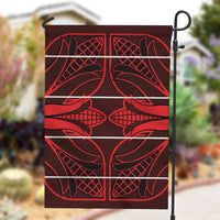 Scarlet Red Khotso Mojalefa Poone Garden Flag Basotho Khotso Blanket Inspired