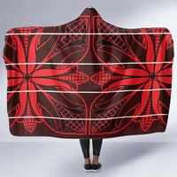 Scarlet Red Khotso Mojalefa Poone Hooded Blanket Basotho Khotso Blanket Inspired