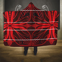 Scarlet Red Khotso Mojalefa Poone Hooded Blanket Basotho Khotso Blanket Inspired