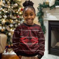 Scarlet Red Khotso Mojalefa Poone Kid Ugly Christmas Sweater Basotho Khotso Blanket Inspired