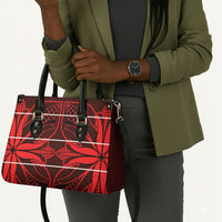Scarlet Red Khotso Mojalefa Poone Leather Bag Basotho Khotso Blanket Inspired
