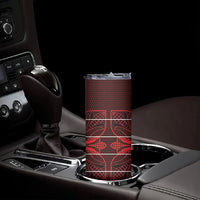 Scarlet Red Khotso Mojalefa Poone Skinny Tumbler Basotho Khotso Blanket Inspired
