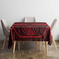 Scarlet Red Khotso Mojalefa Poone Tablecloth Basotho Khotso Blanket Inspired