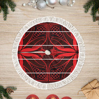 Scarlet Red Khotso Mojalefa Poone Tree Skirt Basotho Khotso Blanket Inspired