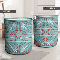 Turquoise Khotso Mojalefa Poone Laundry Basket Basotho Khotso Blanket Inspired