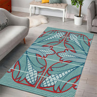Turquoise Khotso Mojalefa Poone Area Rug Basotho Khotso Blanket Inspired