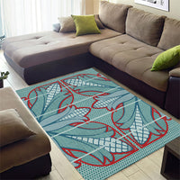 Turquoise Khotso Mojalefa Poone Area Rug Basotho Khotso Blanket Inspired