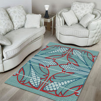 Turquoise Khotso Mojalefa Poone Area Rug Basotho Khotso Blanket Inspired