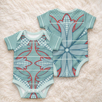 Turquoise Khotso Mojalefa Poone Baby Onesie Basotho Khotso Blanket Inspired
