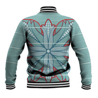 Turquoise Khotso Mojalefa Poone Baseball Jacket Basotho Khotso Blanket Inspired