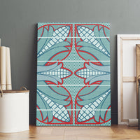 Turquoise Khotso Mojalefa Poone Canvas Wall Art Basotho Khotso Blanket Inspired