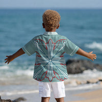 Turquoise Khotso Mojalefa Poone Kid Hawaiian Shirt Basotho Khotso Blanket Inspired