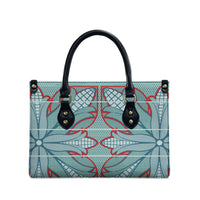 Turquoise Khotso Mojalefa Poone Leather Bag Basotho Khotso Blanket Inspired