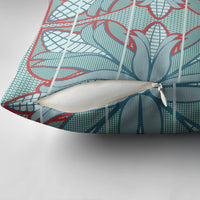Turquoise Khotso Mojalefa Poone Pillow Cover Basotho Khotso Blanket Inspired