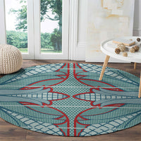 Turquoise Khotso Mojalefa Poone Round Carpet Basotho Khotso Blanket Inspired