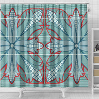 Turquoise Khotso Mojalefa Poone Shower Curtain Basotho Khotso Blanket Inspired