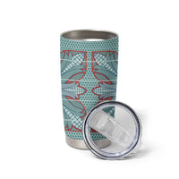 Turquoise Khotso Mojalefa Poone Tumbler Cup Basotho Khotso Blanket Inspired