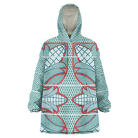 Turquoise Khotso Mojalefa Poone Wearable Blanket Hoodie Basotho Khotso Blanket Inspired