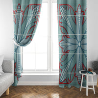 Turquoise Khotso Mojalefa Poone Window Curtain Basotho Khotso Blanket Inspired
