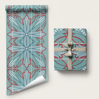 Turquoise Khotso Mojalefa Poone Wrapping Paper Basotho Khotso Blanket Inspired