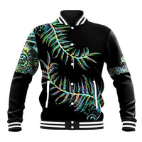 New Zealand Baseball Jacket Aotearoa Silver Fern Mixed Papua Shell Green Vibe LT9 - Wonder Print Shop