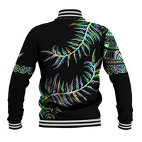 New Zealand Baseball Jacket Aotearoa Silver Fern Mixed Papua Shell Green Vibe LT9 - Wonder Print Shop