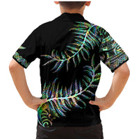New Zealand Family Matching Mermaid Dress and Hawaiian Shirt Aotearoa Silver Fern Mixed Papua Shell Green Vibe LT9 - Wonder Print Shop