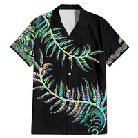 New Zealand Family Matching Mermaid Dress and Hawaiian Shirt Aotearoa Silver Fern Mixed Papua Shell Green Vibe LT9 - Wonder Print Shop