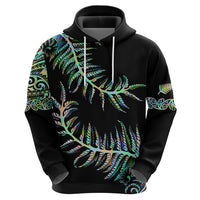 New Zealand Hoodie Aotearoa Silver Fern Mixed Papua Shell Green Vibe - Wonder Print Shop