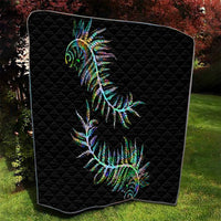 New Zealand Quilt Aotearoa Silver Fern Mixed Papua Shell Green Vibe - Wonder Print Shop