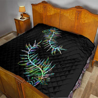 New Zealand Quilt Aotearoa Silver Fern Mixed Papua Shell Green Vibe - Wonder Print Shop