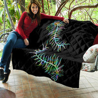 New Zealand Quilt Aotearoa Silver Fern Mixed Papua Shell Green Vibe - Wonder Print Shop