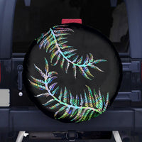 New Zealand Spare Tire Cover Aotearoa Silver Fern Mixed Papua Shell Green Vibe - Wonder Print Shop