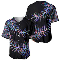 New Zealand Baseball Jersey Aotearoa Silver Fern Mixed Papua Shell Purple Vibe LT9 - Wonder Print Shop