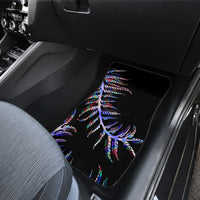 New Zealand Car Mats Aotearoa Silver Fern Mixed Papua Shell Purple Vibe LT9 - Wonder Print Shop