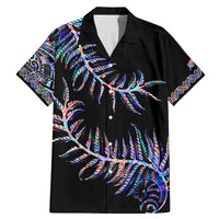 New Zealand Family Matching Mermaid Dress and Hawaiian Shirt Aotearoa Silver Fern Mixed Papua Shell Purple Vibe LT9 - Wonder Print Shop