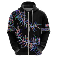 New Zealand Hoodie Aotearoa Silver Fern Mixed Papua Shell Purple Vibe - Wonder Print Shop