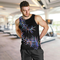 New Zealand Men Tank Top Aotearoa Silver Fern Mixed Papua Shell Purple Vibe - Wonder Print Shop