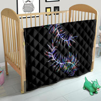 New Zealand Quilt Aotearoa Silver Fern Mixed Papua Shell Purple Vibe - Wonder Print Shop