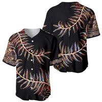 New Zealand Baseball Jersey Aotearoa Silver Fern Mixed Papua Shell Red Vibe LT9 - Wonder Print Shop