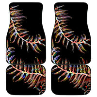 New Zealand Car Mats Aotearoa Silver Fern Mixed Papua Shell Red Vibe LT9 - Wonder Print Shop