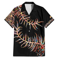 New Zealand Family Matching Mermaid Dress and Hawaiian Shirt Aotearoa Silver Fern Mixed Papua Shell Red Vibe LT9 - Wonder Print Shop