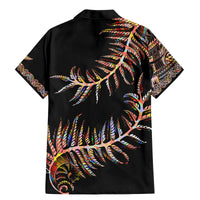 New Zealand Family Matching Mermaid Dress and Hawaiian Shirt Aotearoa Silver Fern Mixed Papua Shell Red Vibe LT9 - Wonder Print Shop