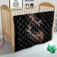 New Zealand Quilt Aotearoa Silver Fern Mixed Papua Shell Red Vibe - Wonder Print Shop