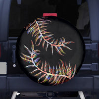 New Zealand Spare Tire Cover Aotearoa Silver Fern Mixed Papua Shell Red Vibe - Wonder Print Shop